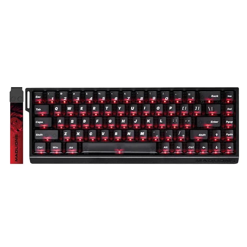 Madlions професионална геймърска механична клавиатура Professional Gaming Mechanical Keyboard MAD 68 HE Flagship V2 - 8K, Magnetic Amber Pro Switches - Black