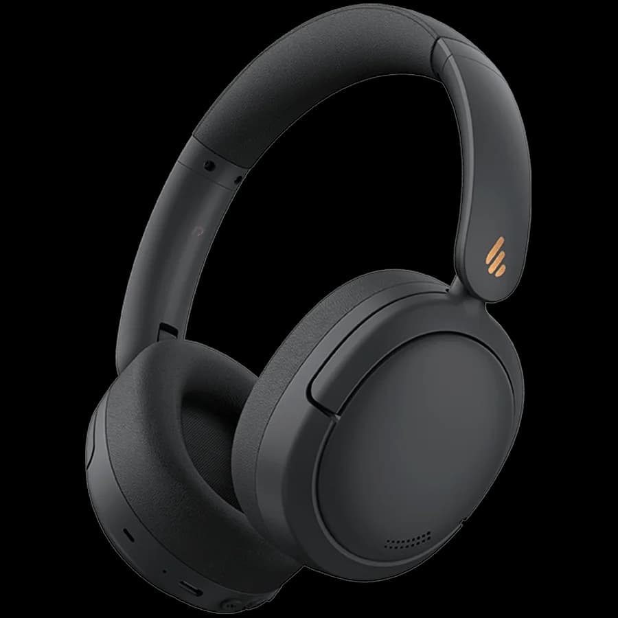 Edifier W800BT Pro Wireless Over-Ear Headphones, ANC, 40mm Dynamic Titanium-Coated Drivers, BT V5.4, Multipoint Connection, AI Call Noise Reduction, Up To 45H Battery, USB-C, Black