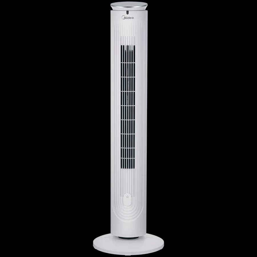 Tower fan, Built-in aromatherapy, Smart Program for Daily/Night Comfort with intelligent wind level control, Slim design, 3 Wind modes simulating natural/slumberous/normal wind, Touch panel control, 9h programmed timer, 5 speeds, Remote control