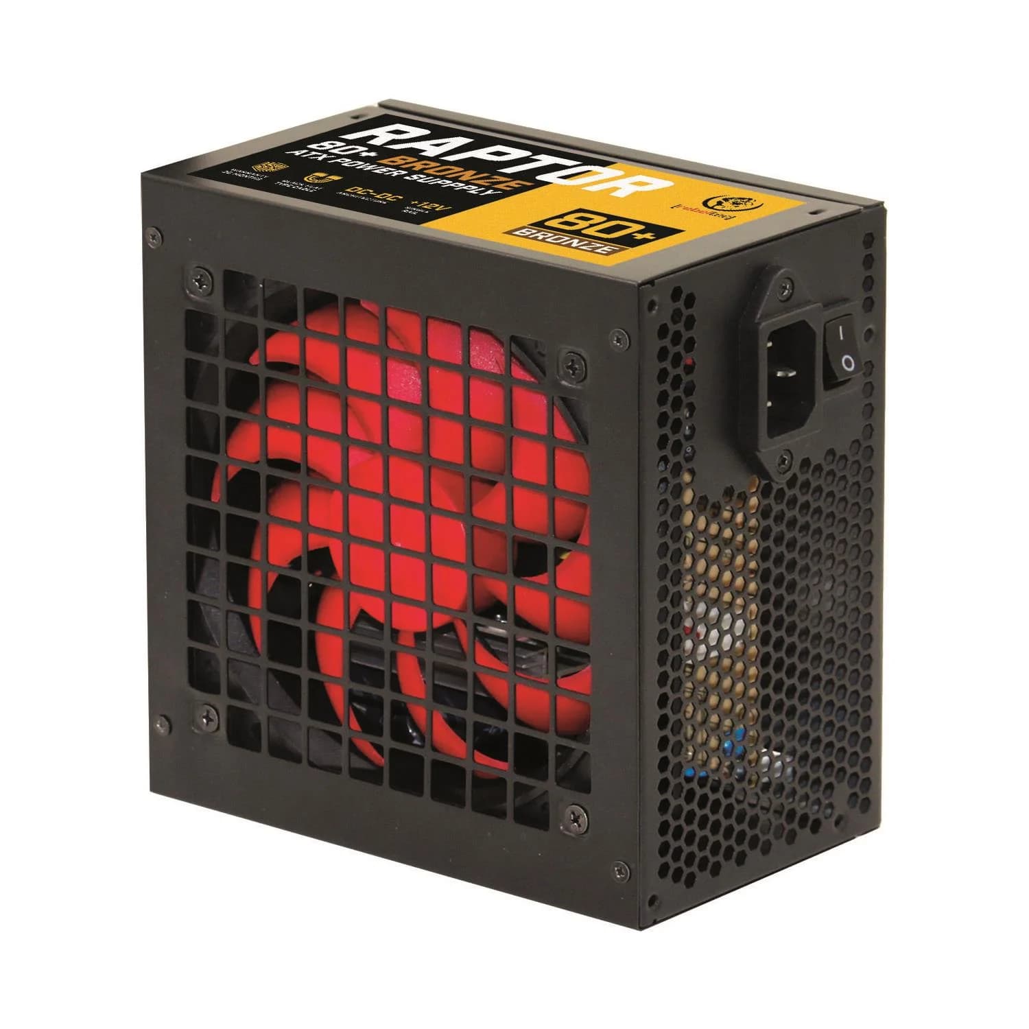 Rebeltec ATX Power Supply RAPTOR 500W 80+ Bronze, Single Rail, DC-DC