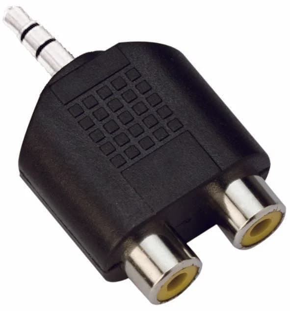 VCom Адаптер Adapter 3.5mm Stereo M / 2x RCA F - CA501