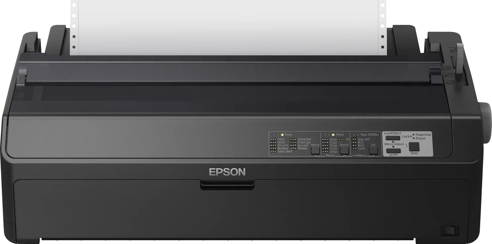 EPSON LQ 2090IIN Printer Mono dot-matrix Roll 21.6 cm 406.4mm width 420x364mm 360x180dpi 24pin 584char/sec parallel USB LAN