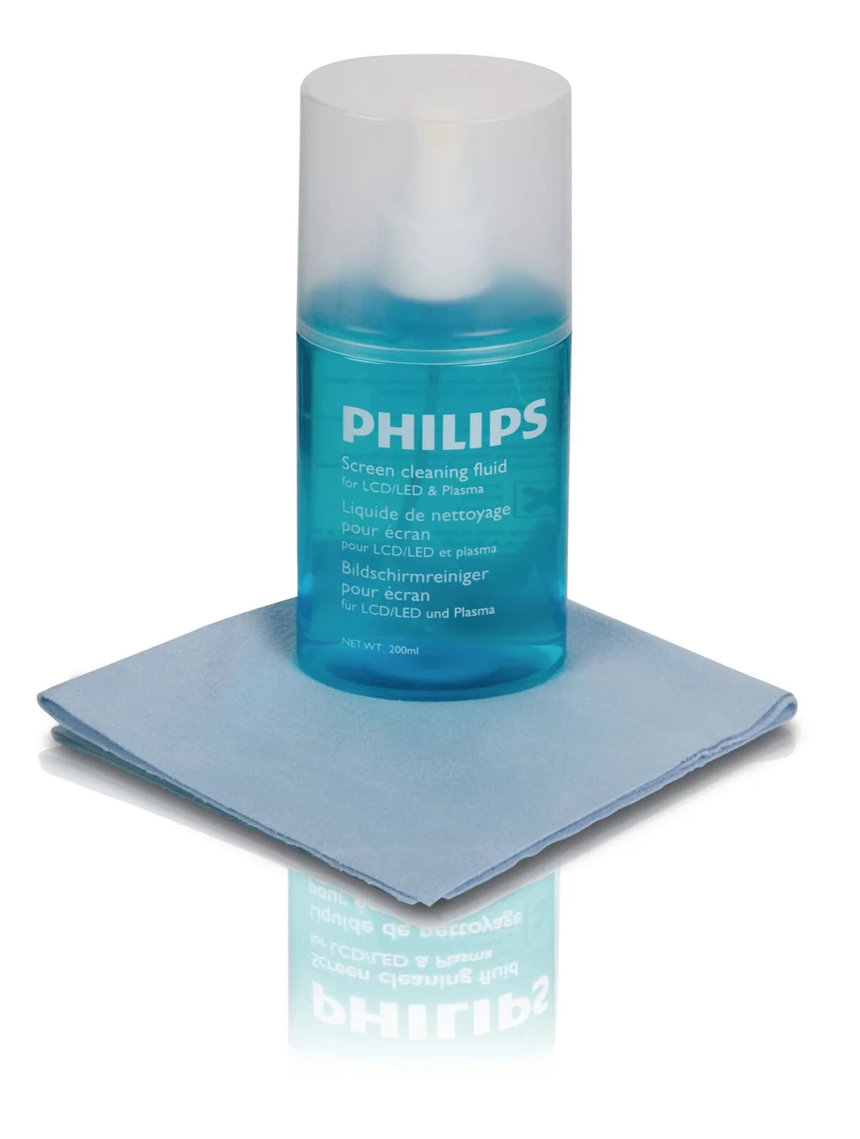 Philips почистващ комплект for LCD/LED/Plasma дисплей Eco-friendly - спрей+кърпичка