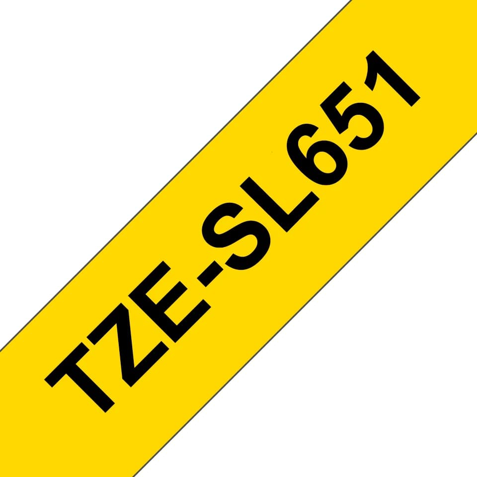 BROTHER TZeSL651 tape Black on Yellow 24mm