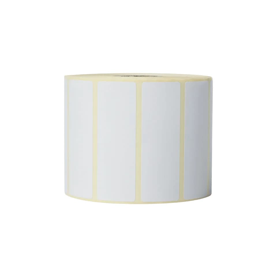 BROTHER Direct thermal label roll 76X44mm 400 labels/roll 8 rolls/carton