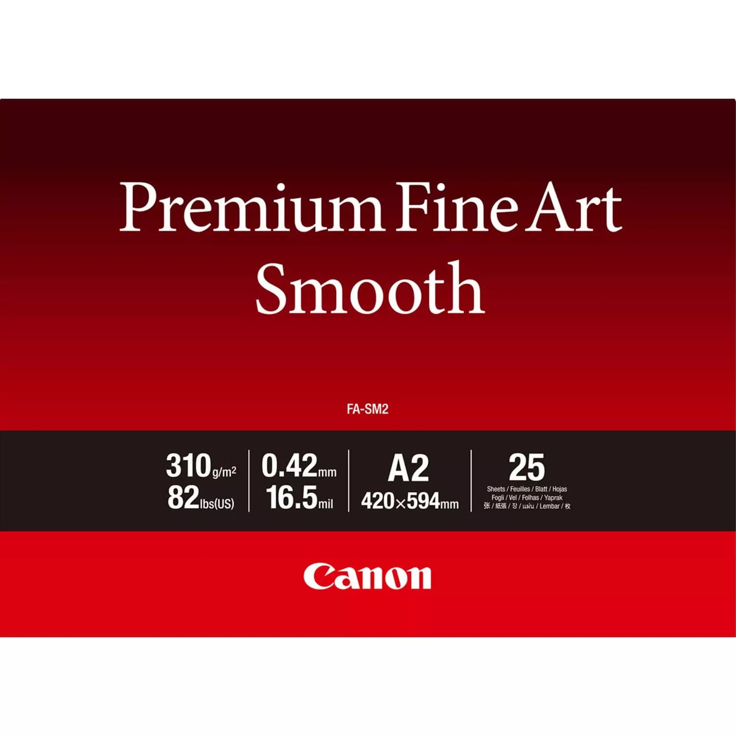 CANON FA-SM2 A2 25Sheets Premium Fine Art Smooth Paper