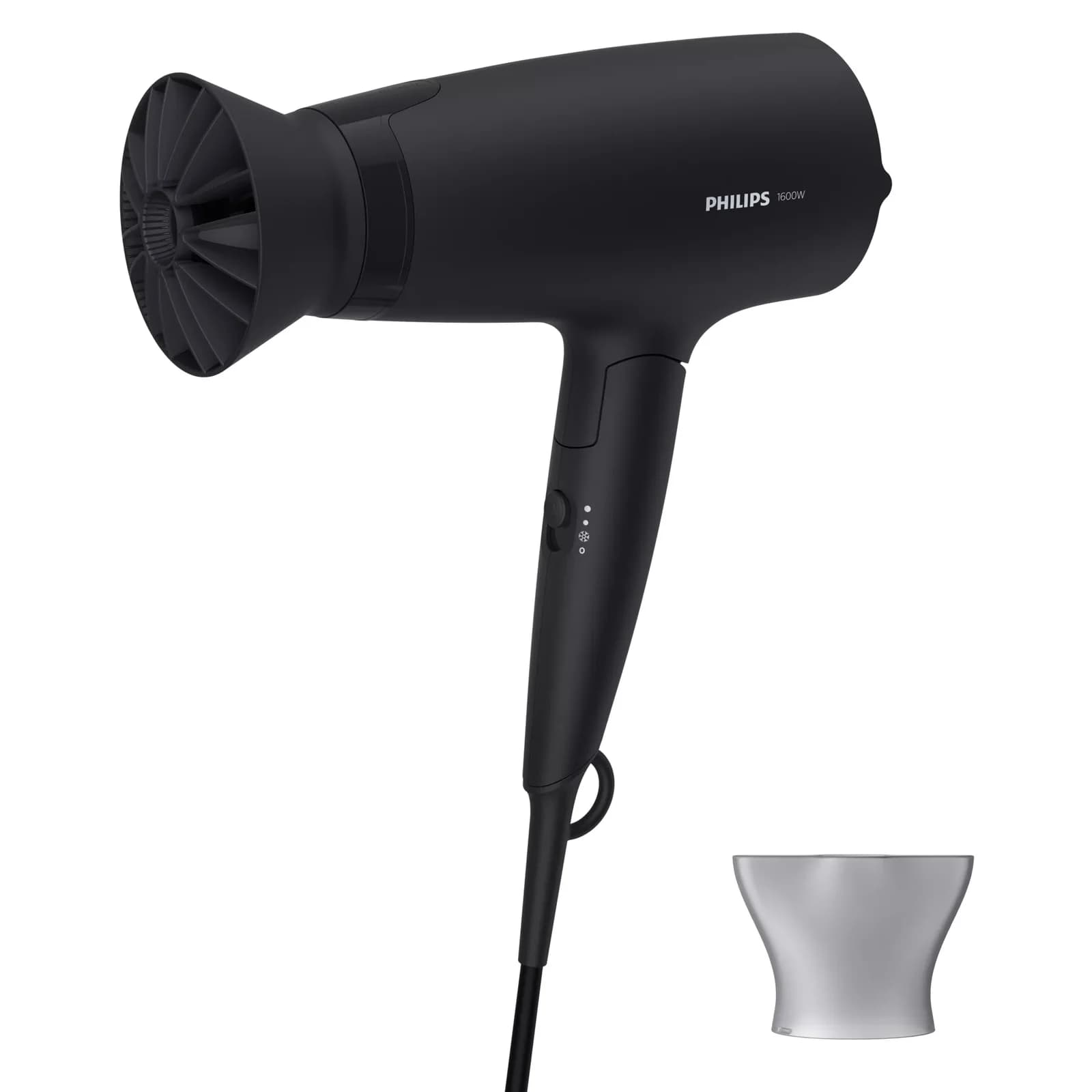 PHILIPS Сешоар 1600W сгъваема дръжка черен