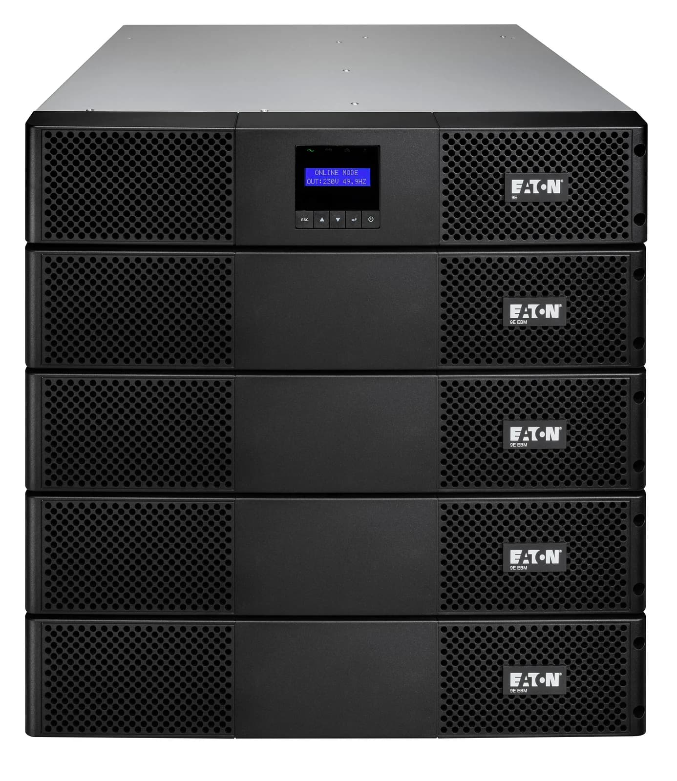EATON 9E UPS Rack AC 200/220/230/240V 1800Watt 2000VA 1-phase 6 x battery lead acid 7Ah RS-232 USB oc 6 2U 19 Black