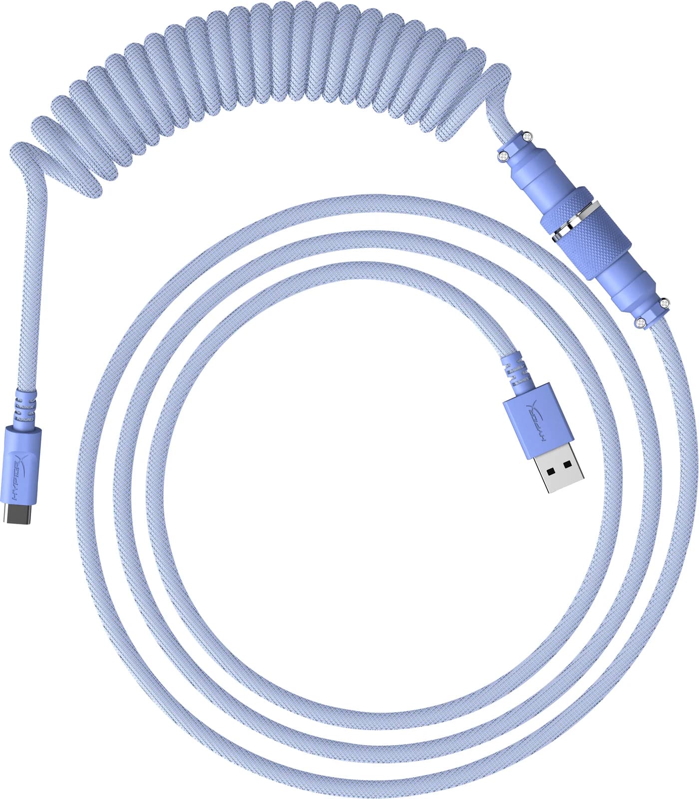HP HyperX USB-C Coiled Cable Light Purple