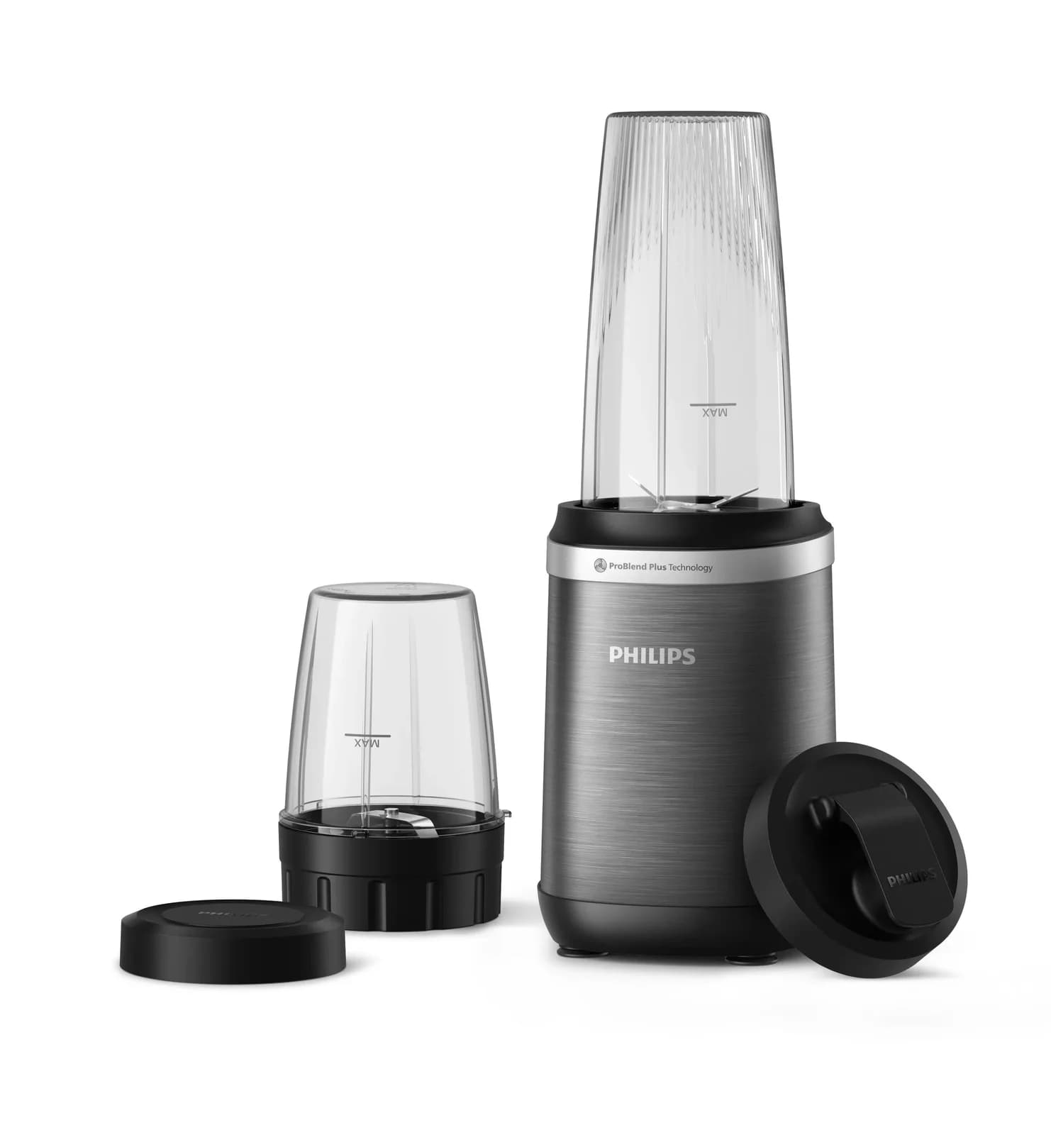 PHILIPS Блендер Series 5000 1000W ProBlend Plus 2 чаши 300мл и 700мл цвят графит