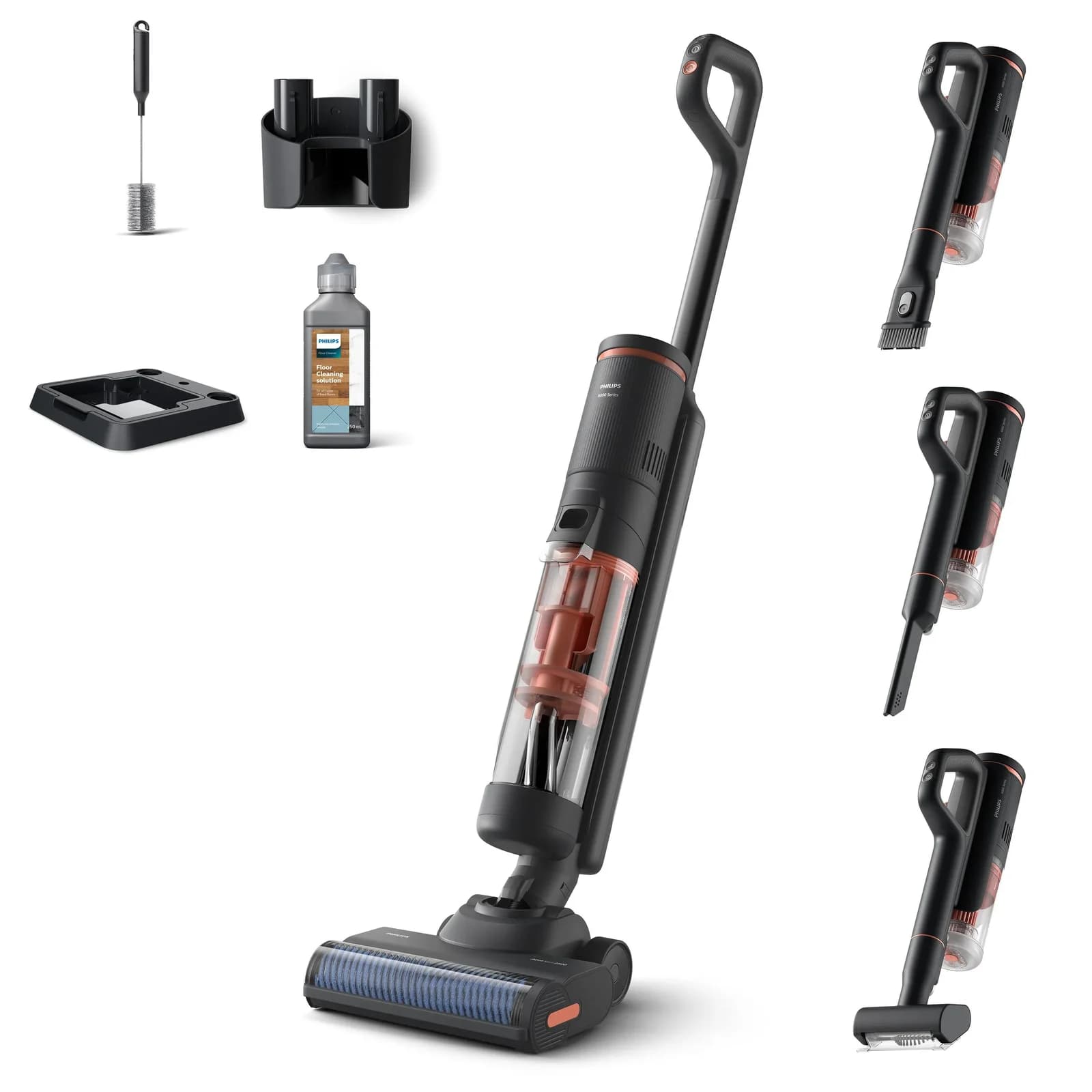 PHILIPS Безкабелна прахосмукачка Series 5000 PowerCyclone Aqua