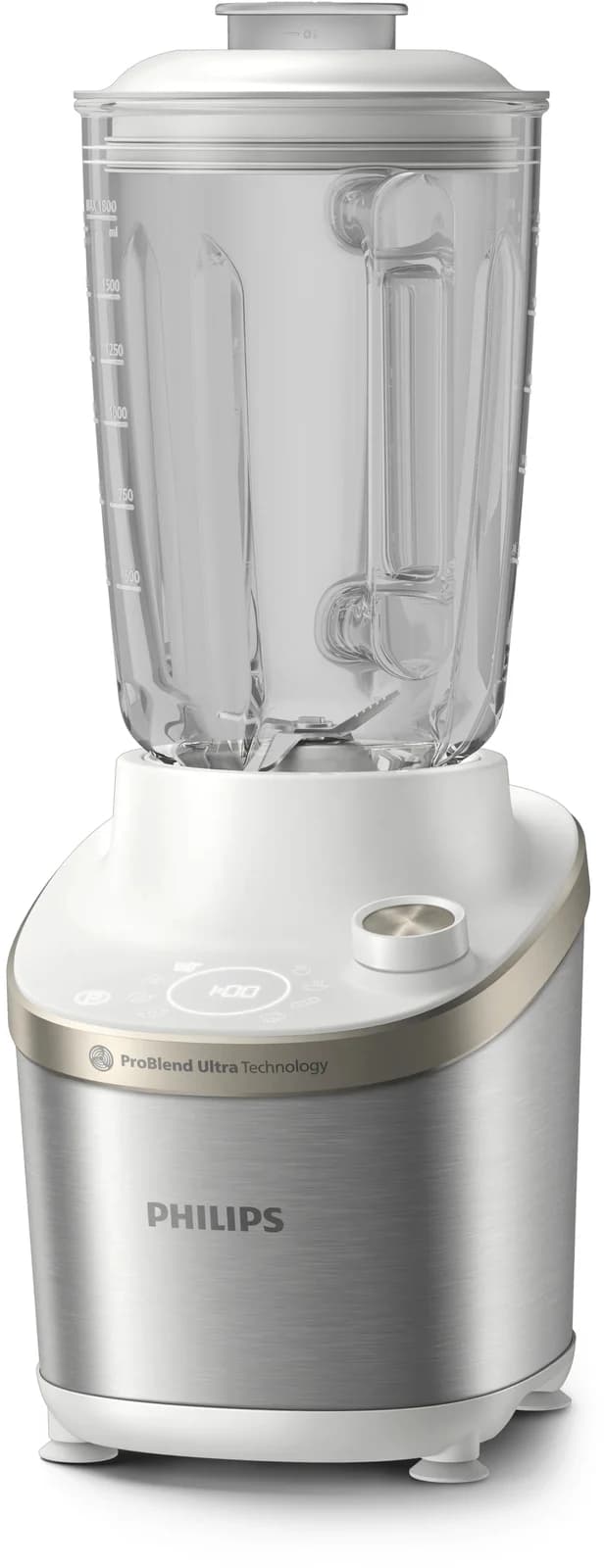 PHILIPS Високоскоростен Блендер Series 7000 1500W ProBlend Ultra 2 чаши за из път стъклена кана бял