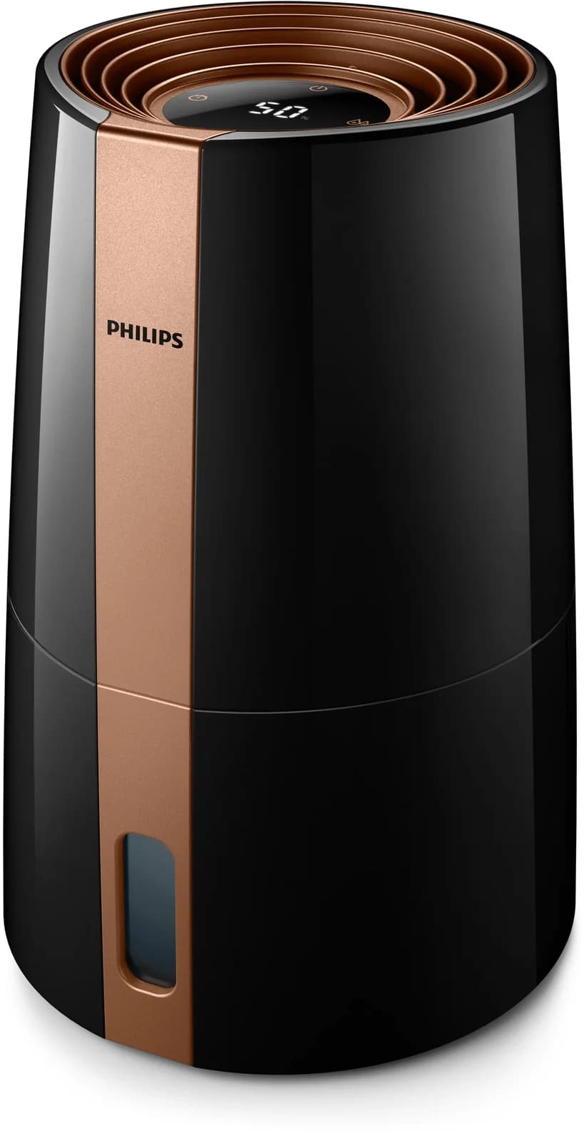 PHILIPS Овлажнител на въздух Технология NanoCloud за помещения до 45 m2 3 настройки черен