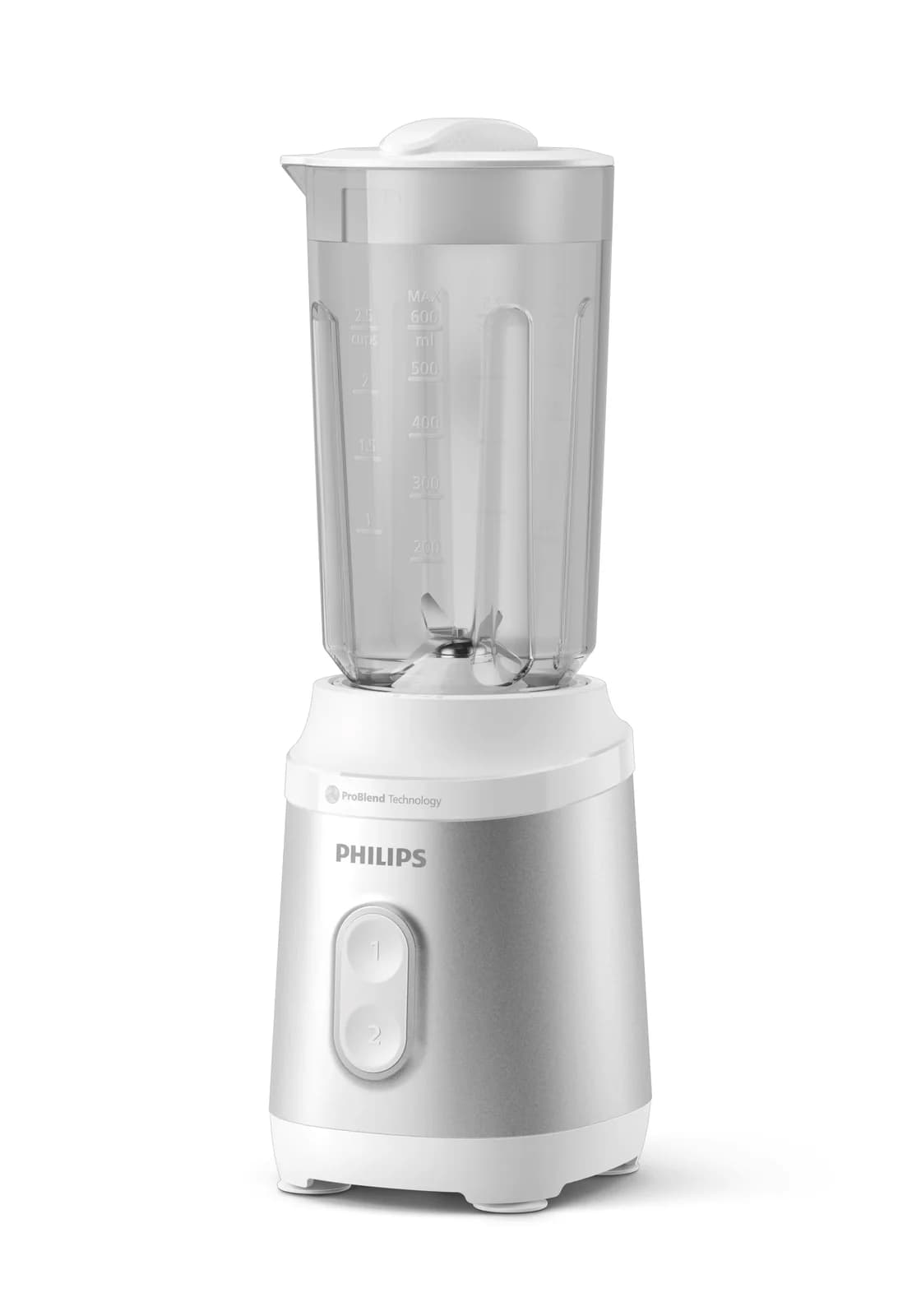 PHILIPS Мини Блендер Series 3000 350W ProBlend 2 настройки на скоростта бяло и метал