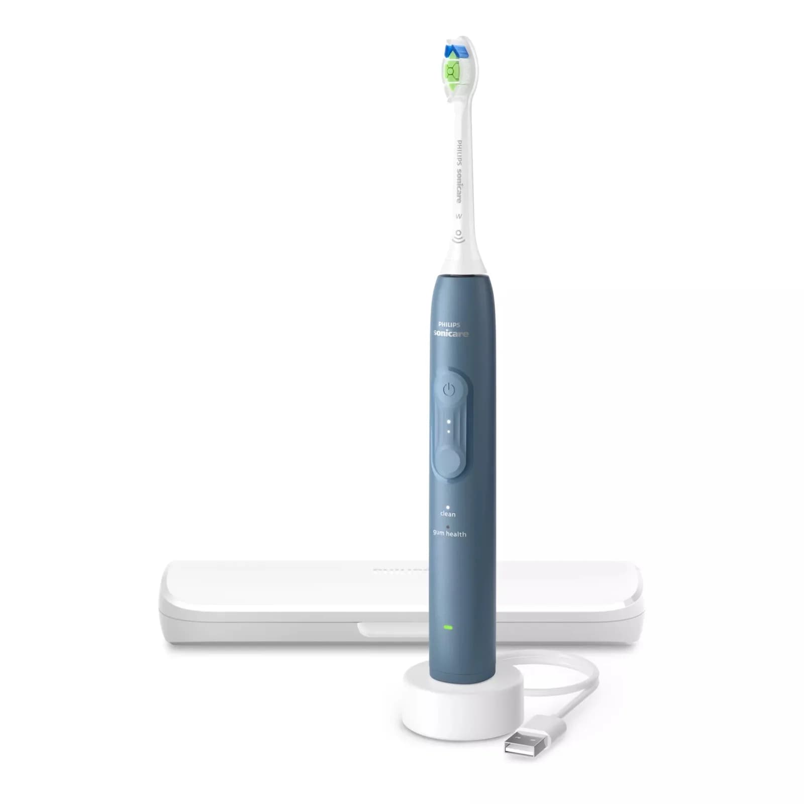 PHILIPS Sonicare Series 4100 4 настройки на почистване Сензор за натиск калъф за съхранение синя