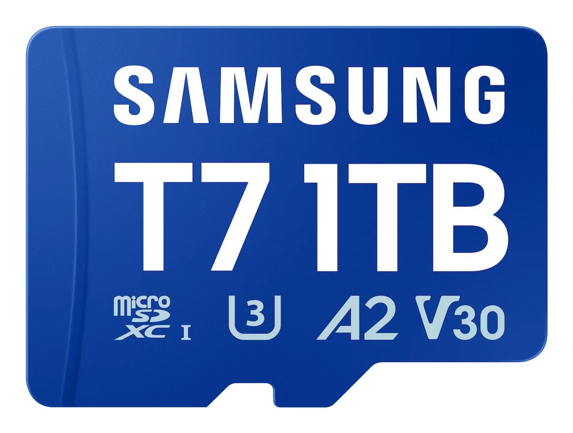 SAMSUNG T7 microSD Memory Card 1TB for Smartphones Tablets and Handheld Consoles up to 170MB/s Read