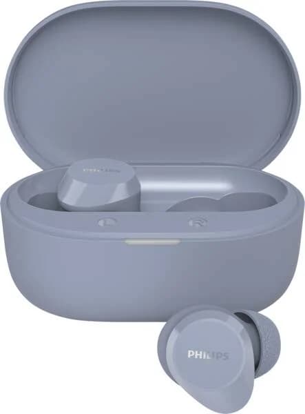 PHILIPS TWS Безжични слушалки за поставяне в ухото с микрофон IPX4 24 часа време на възпроизвеждане сини