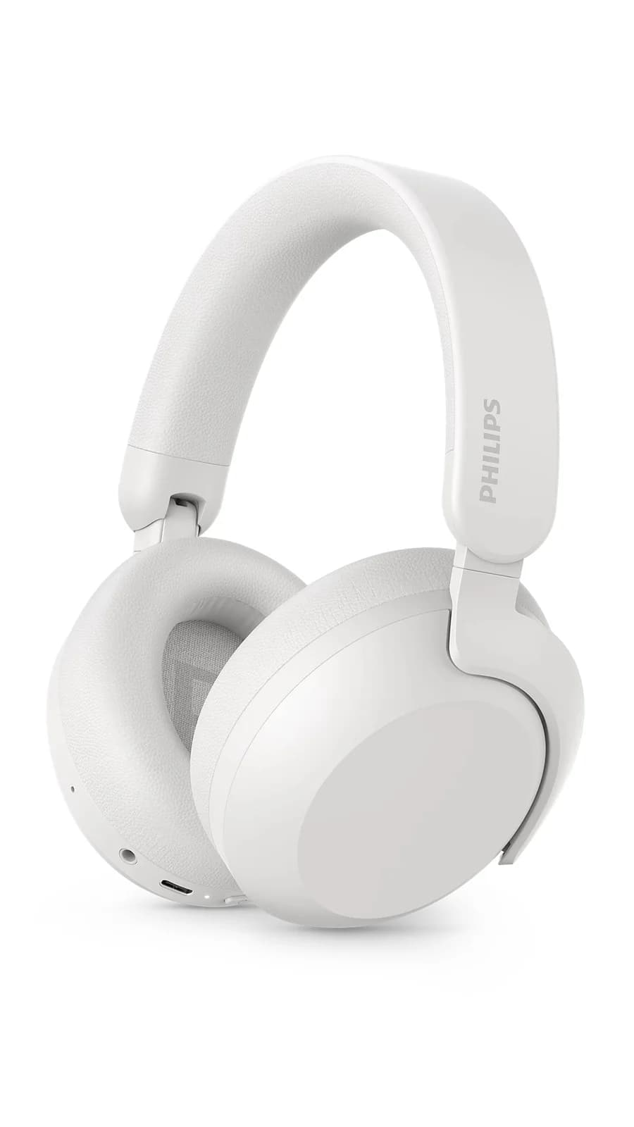 PHILIPS Безжични On-Ear слушалки с микрофон 80 часа време на възпроизвеждане Hi-Res Audio бели