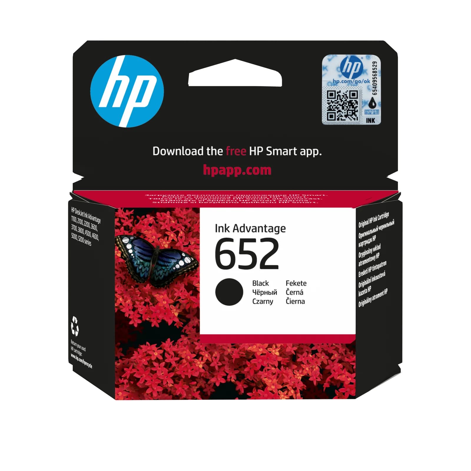 HP 652 Black Original Ink Cartridge