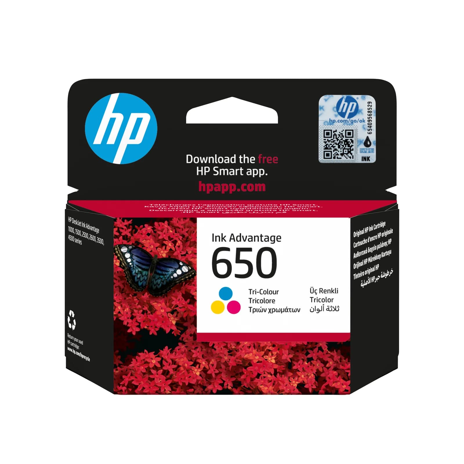 HP 650 Tri-Color Original Ink Cartridge
