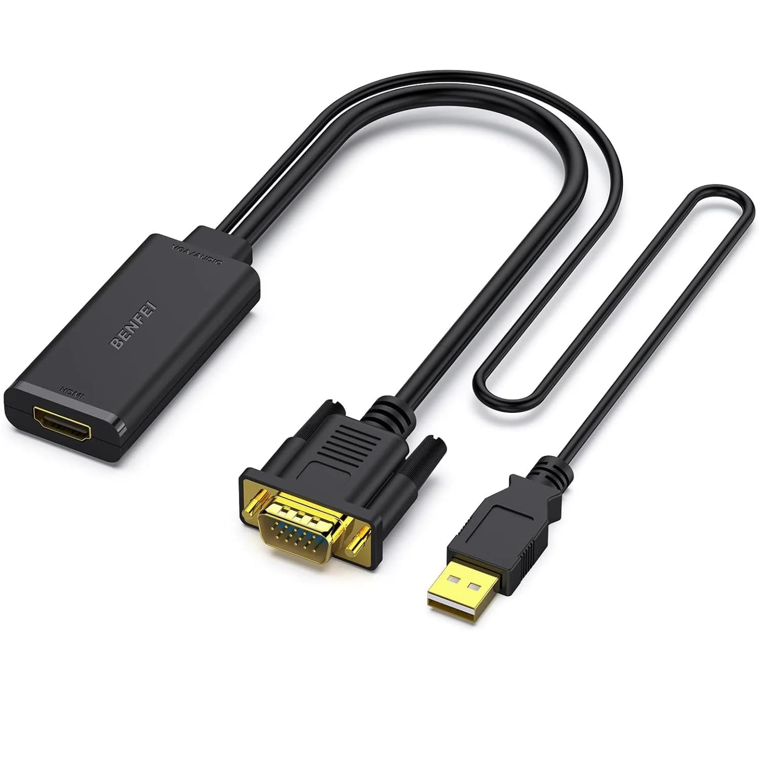 BENFEI adapter VGA to HDMI 1080P with audio black