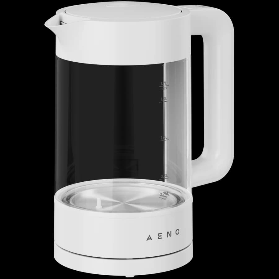 AENO EK5 Electric Kettle, 1.7L, Temp Control 40-100°C, Strix, White