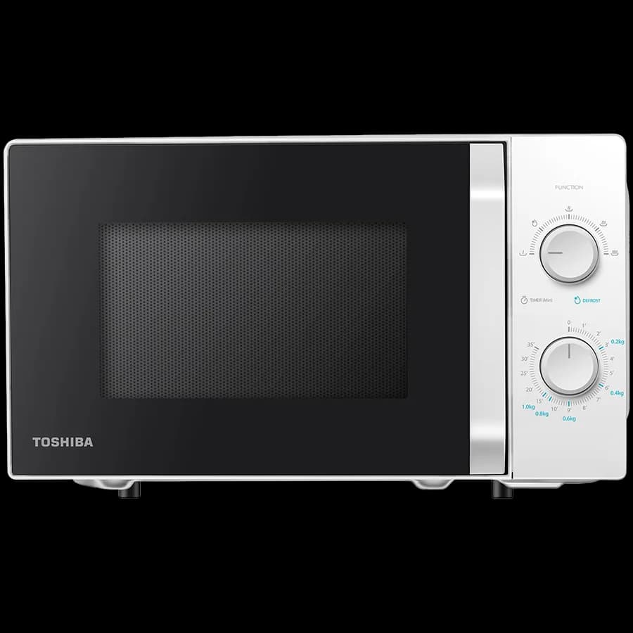 Microwave oven, volume 20L, mechanical control, 800W, 5 power levels, LED lighting, defrosting, cooking end signal, color: White