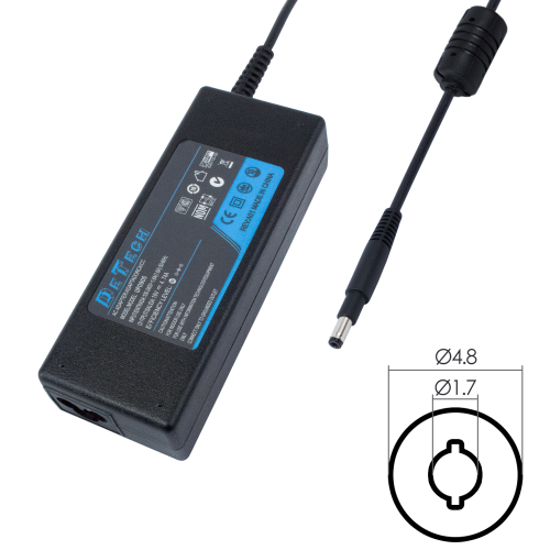 Адаптер DeTech за HP 65W 19.5V/3.33A 4.8x1.7 - Заместител