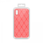 Силиконов гръб За Apple iPhone X/XS, Grid, Розов Силиконов гръб За Apple iPhone X/XS, Grid, Розов