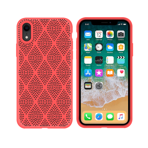 Силиконов гръб За Apple iPhone XR, Grid, Розов Силиконов гръб За Apple iPhone XR, Grid, Розов