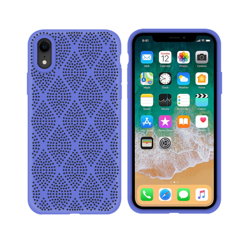 Силиконов гръб За Apple iPhone XR, Grid, Лилав Силиконов гръб За Apple iPhone XR, Grid, Лилав