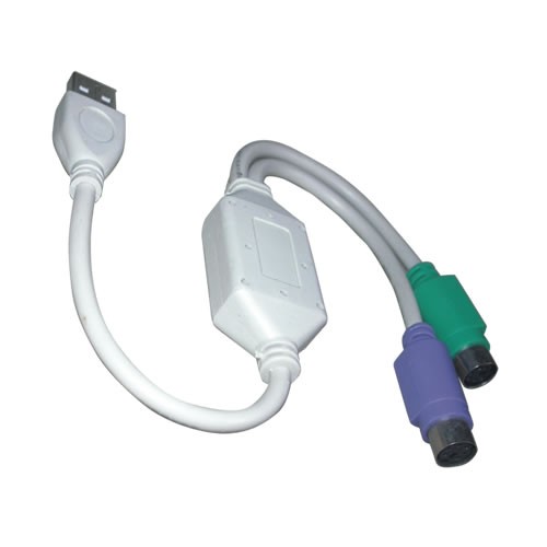 Преходник USB към PS/2 за клавиатура или мишка, VCom Кабел USB to PS2 - CU807-0.2m