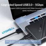Кутия за твърд диск Orico - 25PW1-U3, USB 3.0, 2.5'', черна Кутия за твърд диск Orico - 25PW1-U3, USB 3.0, 2.5'', черна