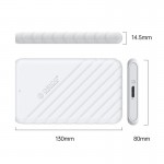 Кутия за твърд диск Orico - 25PW1-U3, USB 3.0, 2.5'', бяла Кутия за твърд диск Orico - 25PW1-U3, USB 3.0, 2.5'', бяла