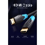 Кабел Vention HDMI v2.0 M / M 4K/60Hz Gold - 5M Black - AACBJ Кабел Vention HDMI v2.0 M / M 4K/60Hz Gold - 5M Black - AACBJ