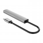 USB-C хъб Orico USB3.0 / 2.0 HUB 4 port - Type-C input за компютри, лаптопи смартфони - AH-13-GY