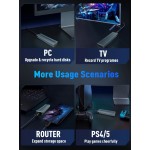 Външна кутия за диск VCom - M.2 NVMe M/B key - 10Gbps USB3.1 Type-C/A - CU850N Външна кутия за диск VCom - M.2 NVMe M/B key - 10Gbps USB3.1 Type-C/A - CU850N