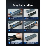Външна кутия за диск VCom - M.2 NVMe M/B key - 10Gbps USB3.1 Type-C/A - CU850N Външна кутия за диск VCom - M.2 NVMe M/B key - 10Gbps USB3.1 Type-C/A - CU850N