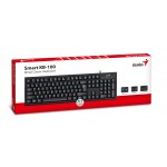 Клавиатура кирилизирана Genius Smart Keyboard KB-100 Black - AI, BG Layout, USB Клавиатура кирилизирана Genius Smart Keyboard KB-100 Black - AI, BG Layout, USB