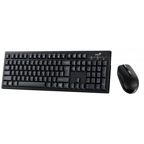 Комплект клавиатура и мишка Genius Wireless Keyboard and Mouse - KM-8101 Black - AI, BG, 2.4GHZ Комплект клавиатура и мишка Genius Wireless Keyboard and Mouse - KM-8101 Black - AI, BG, 2.4GHZ