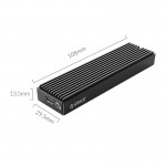 Външна кутия за диск Orico M2PV-C3-BK- BP-IP SSD NVME M.2 10gbps - черна