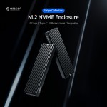 Външна кутия за диск Orico M2PV-C3-BK- BP-IP SSD NVME M.2 10gbps - черна