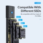 Външна кутия за диск Orico Storage - Case - M.2 NVMe M/B key 10 Gbps Black - PWM2-G2