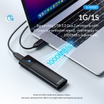 Външна кутия за диск Orico Storage - Case - M.2 NVMe M/B key 10 Gbps Black - PWM2-G2