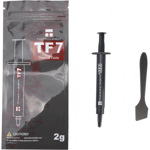 Термо паста Thermalright TF7 2g Compound for Coolers,Thermal Conductivity is 12.8W/m.k-2 Grams, with a Spatula Tool-TF7 2g Термо паста Thermalright TF7 2g Compound for Coolers,Thermal Conductivity is 12.8W/m.k-2 Grams, with a Spatula Tool-TF7 2g