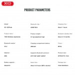 Безжични слушалки, Handsfree Bluetooth XO Design Q3 Pods, TWS, Бели с безжично зареждане