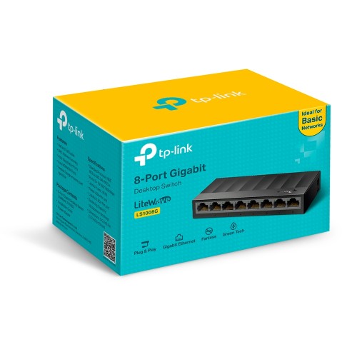 8-портов Gigabit настолен Switch /комутатор/ TP-Link LS1008G 8-портов Gigabit настолен Switch /комутатор/ TP-Link LS1008G