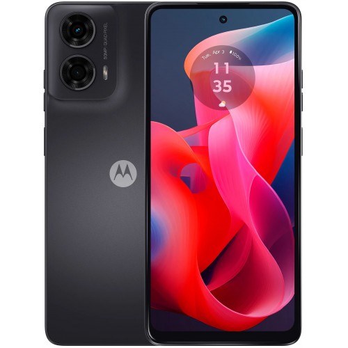 Смартфон Motorola - Moto G24, 6.56'', 4GB/128GB, Matte Charcoal, PB180003PL + силиконов калъф в комплекта Смартфон Motorola - Moto G24, 6.56'', 4GB/128GB, Matte Charcoal, PB180003PL + силиконов калъф в комплекта