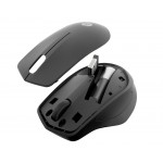 Безжична мишка HP 280, тиха, ултралека (96 г), 2.4 GHz USB nano-dongle, 18 месеца живот на батерията, 1600 DPI, 3 бутона, включена AA батерия, черна