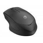 Безжична мишка HP 280, тиха, ултралека (96 г), 2.4 GHz USB nano-dongle, 18 месеца живот на батерията, 1600 DPI, 3 бутона, включена AA батерия, черна